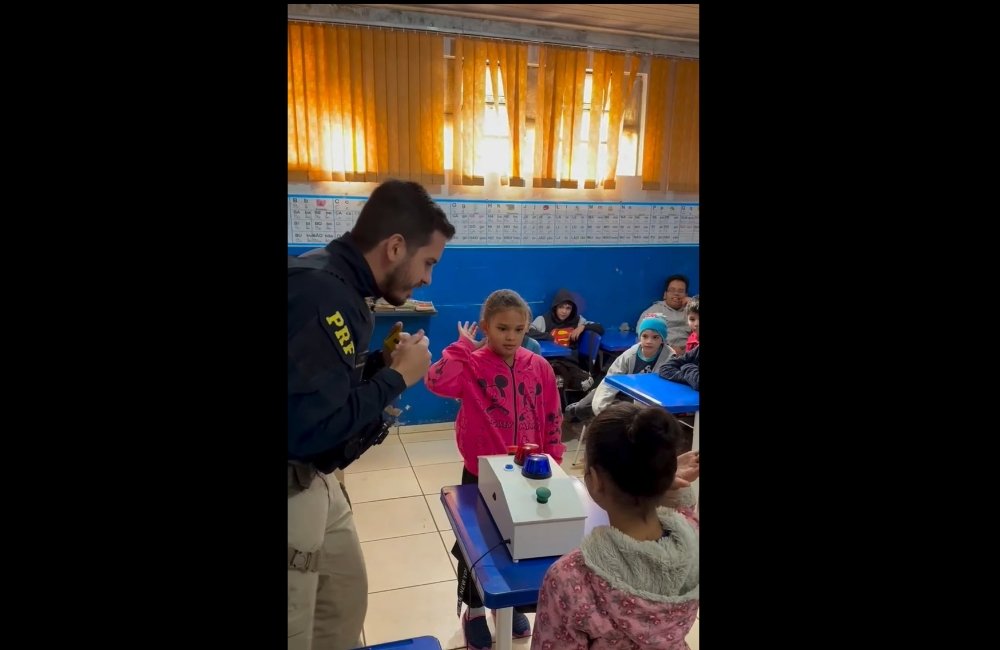 VÍDEO | PRF encerra 2ª etapa do projeto Educar com ações em escolas de Jataí