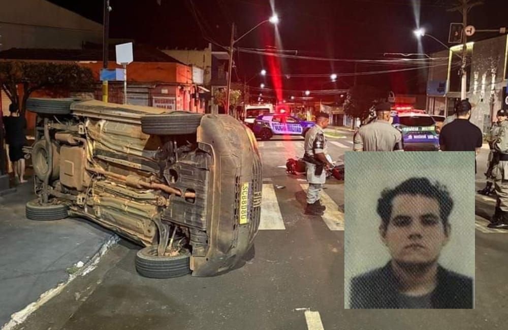 VÍDEO | Jovem estudante de Psicologia morre em colisão entre motocicleta e Fiat Strada no Centro de Jataí