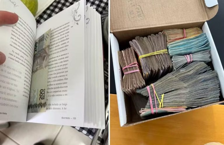 Operação encontra R$ 20 mil escondidos dentro de livro e de caixa de sapato em Goiás