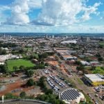 Drone Clima tempo previsão centro de cultura e evento jataí