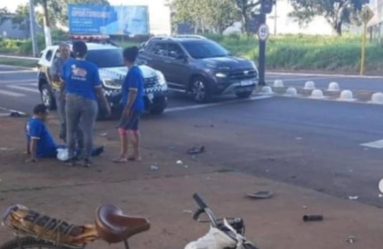 Motorista atropela ciclista e foge sem prestar socorro em Jataí