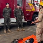 Visita institucional reforça parceria entre Bombeiros e Exército em Jataí