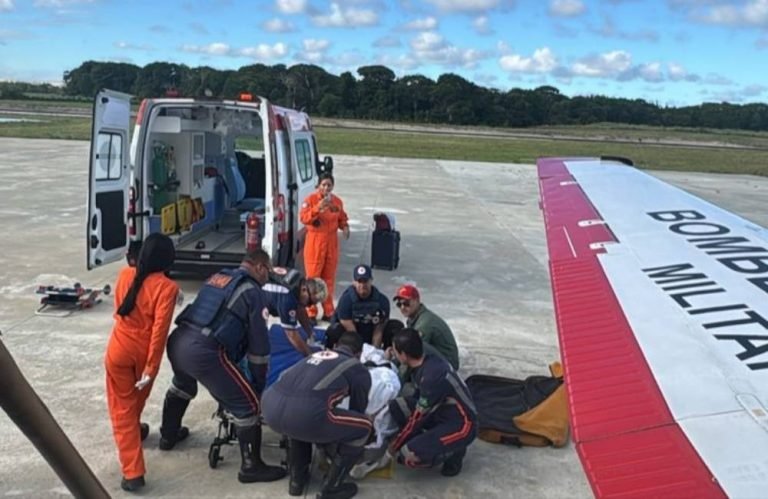 CBMGO realiza transporte aeromédico de vítimas goianas feridas em explosão de lancha em Alagoas