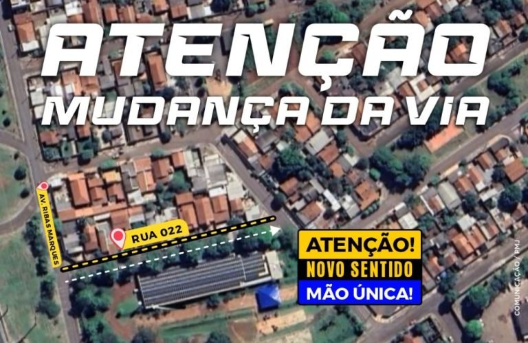 SMT altera tráfego da Rua 22 no Setor Colmeia Park a partir de 5 de maio