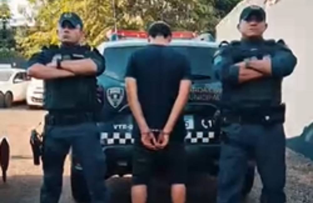 Suspeito de furto em loja de rodas é preso pela GCMJ após buscas em Jataí