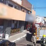 Princípio de incêndio mobiliza Corpo de Bombeiros em restaurante no centro de Mineiros