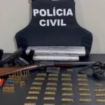 VÍDEO Polícia Civil deflagra nova fase da Operação Rastro de Onça e apreende armas em investigação de homicídio ocorrido em 2018