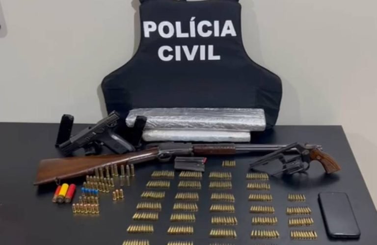 VÍDEO Polícia Civil deflagra nova fase da Operação Rastro de Onça e apreende armas em investigação de homicídio ocorrido em 2018