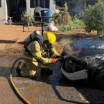 _Incêndio em veículo mobiliza Corpo de Bombeiros em Chapadão do Céu