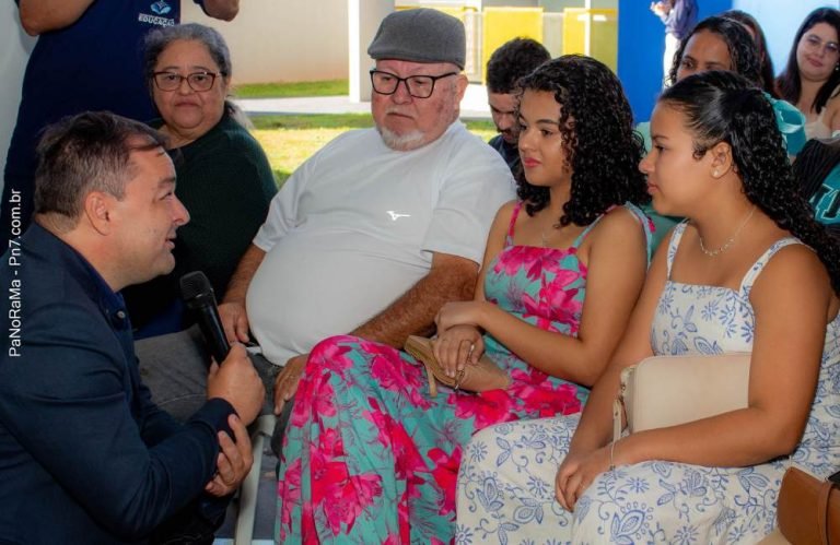 inauguração do CMEI Profª Andréa Danúbia em Jataí