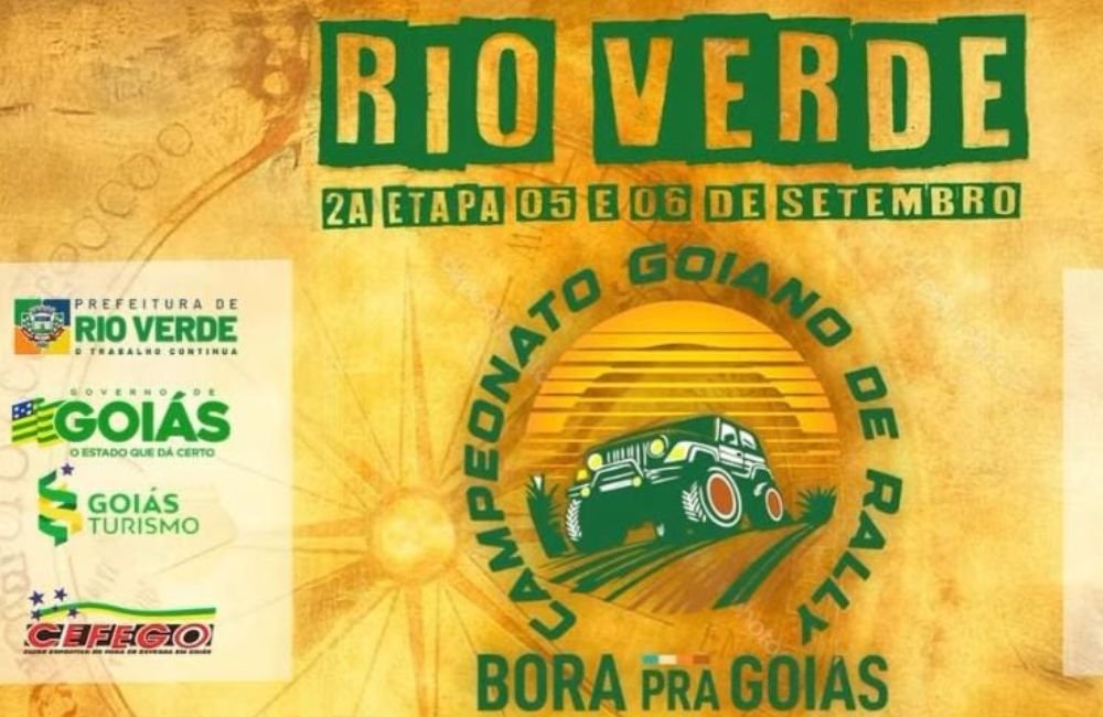 AGENDA | 2ª etapa do Campeonato Goiano de Rally de Regularidade Bora Pra Goiás – Etapa Rio Verde!