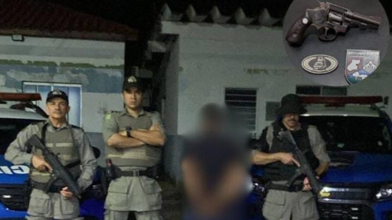 Batalhão Rural age rápido e prende homem com arma de fogo após ameaça em Arenópolis