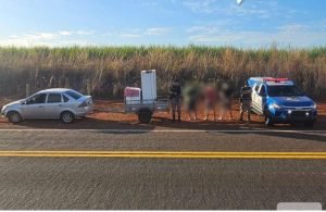Batalhão Rural prende trio por subtração violenta de bens em suposta cobrança de dívida, em Itumbiara