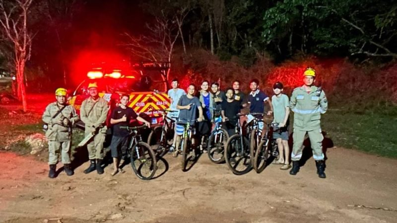 VÍDEO | Drone auxilia no resgate de nove adolescentes perdidos em trilha de bicicleta em Rio Verde