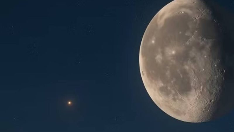 Espectáculo Celeste: Lua e Marte se alinham nesta segunda-feira e podem ser vistos a olho nu