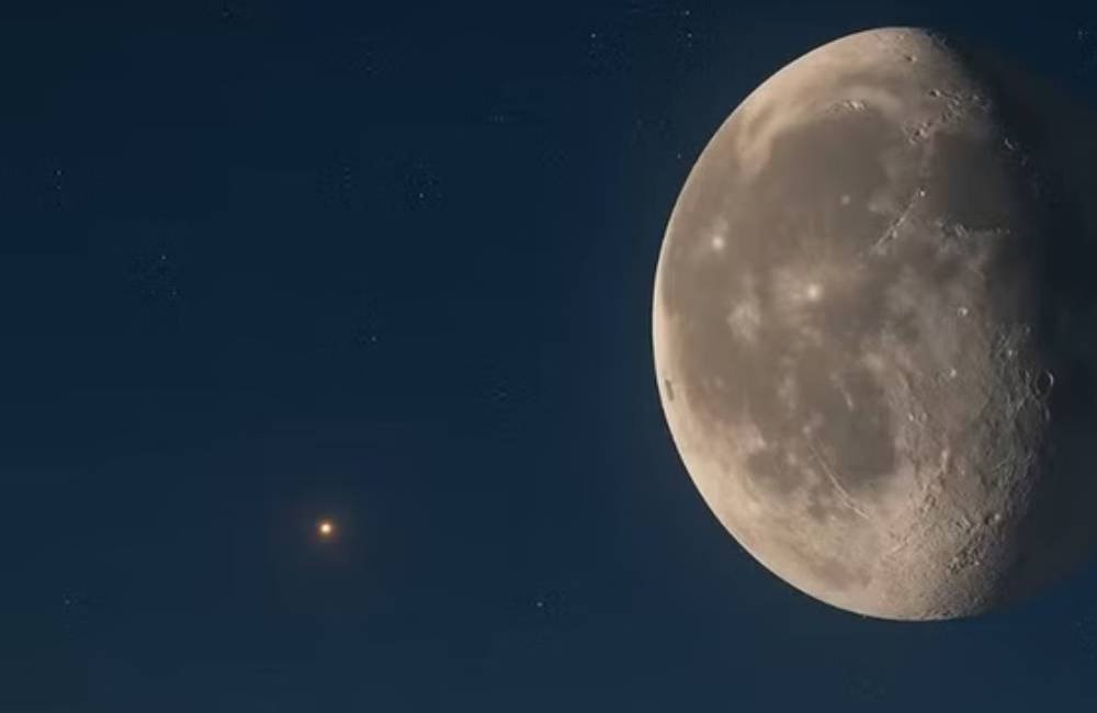 Espectáculo Celeste: Lua e Marte se alinham nesta segunda-feira e podem ser vistos a olho nu