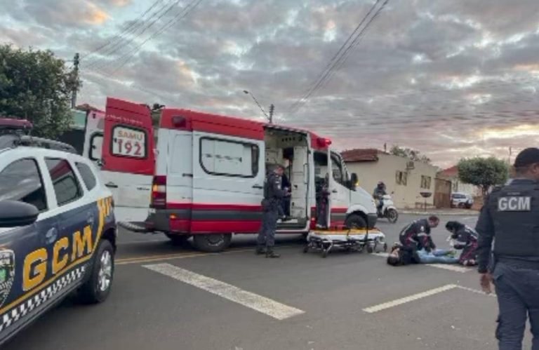 Guarda Civil Municipal atende acidente entre motocicletas no Setor Antena em Jataí