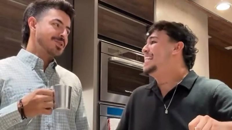 VÍDEO | Influenciadores Jacques Vanier e o jataiense Lázaro Freitas levantam rumores de romance: ‘O importante é o tamanho do amor’