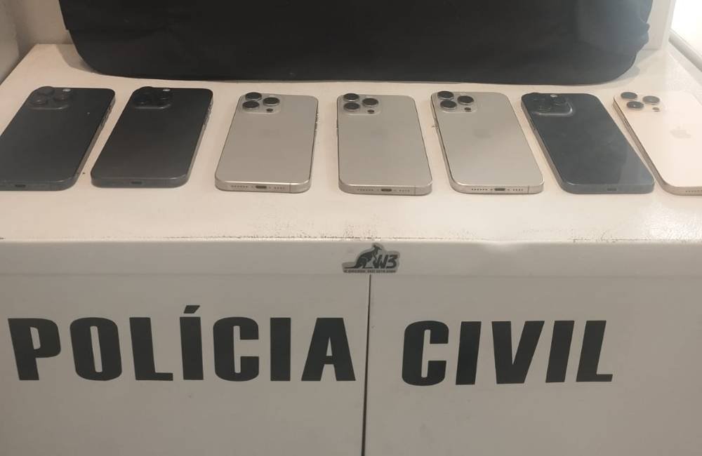 Polícia Civil de Goiás apreende R$ 70 mil em celulares de alto valor na segunda fase da Operação “Ponto Final”