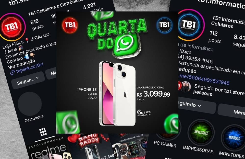 TB1 convida clientes a participarem de grupo exclusivo com ofertas e promoções especiais