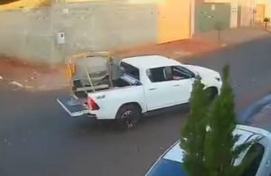 Vídeo flagra furto de betoneira em obra no setor Epaminondas I, em Jataí