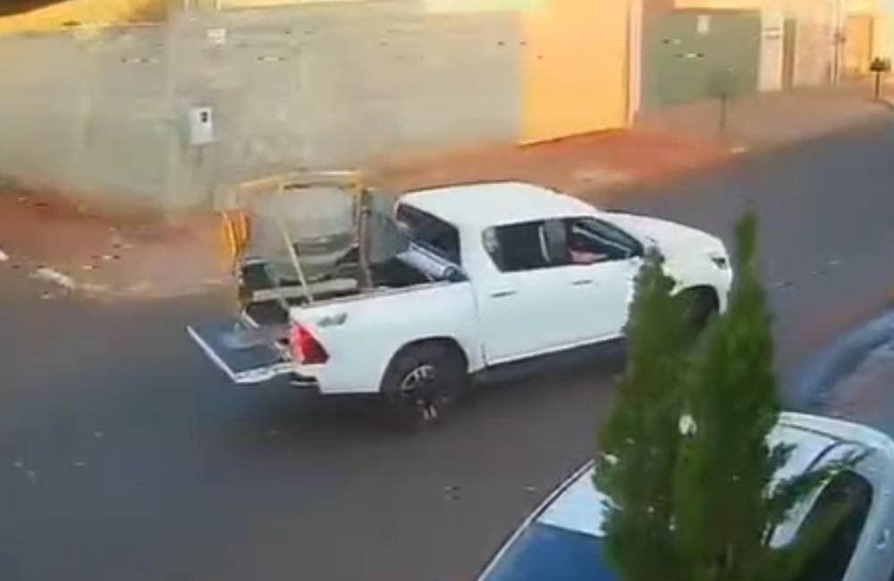 Vídeo flagra furto de betoneira em obra no setor Epaminondas I, em Jataí