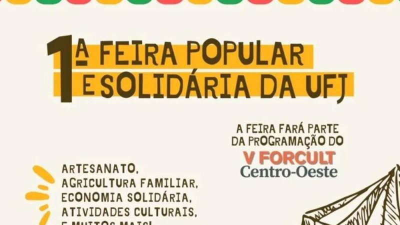 1ª Feira Popular e Solidária da UFJ em Jataí reúne atrações culturais e produtos da agricultura familiar
