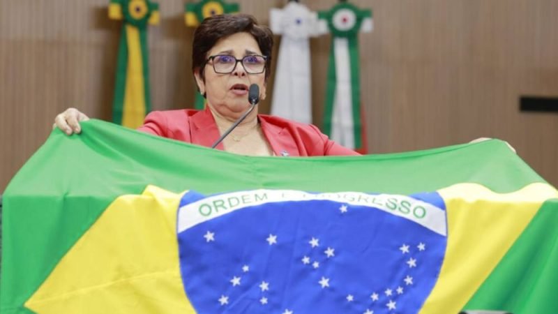 Bia de Lima rebate Amauri com bandeira do Brasil e critica tarifas dos EUA