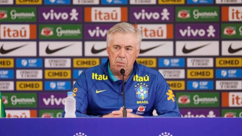 Ancelotti define convocados da Seleção para reta final das Eliminatórias