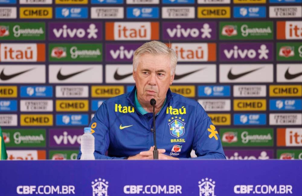 Ancelotti define convocados da Seleção para reta final das Eliminatórias
