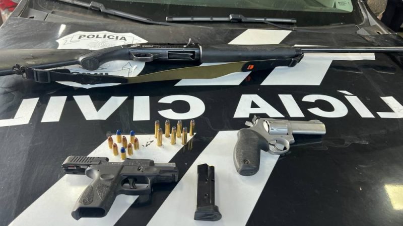 Polícia Civil deflagra Operação Legalize e apreende armas e munições em Mineiros