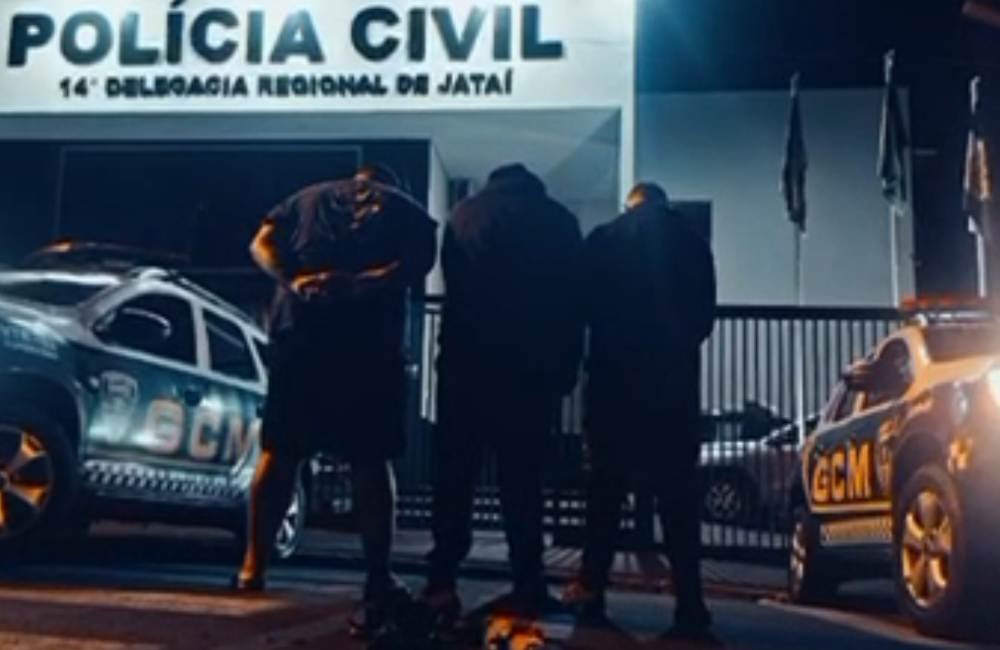 VÍDEO | Quadrilha de SP é presa em Jataí após tentativa de furto durante a madrugada