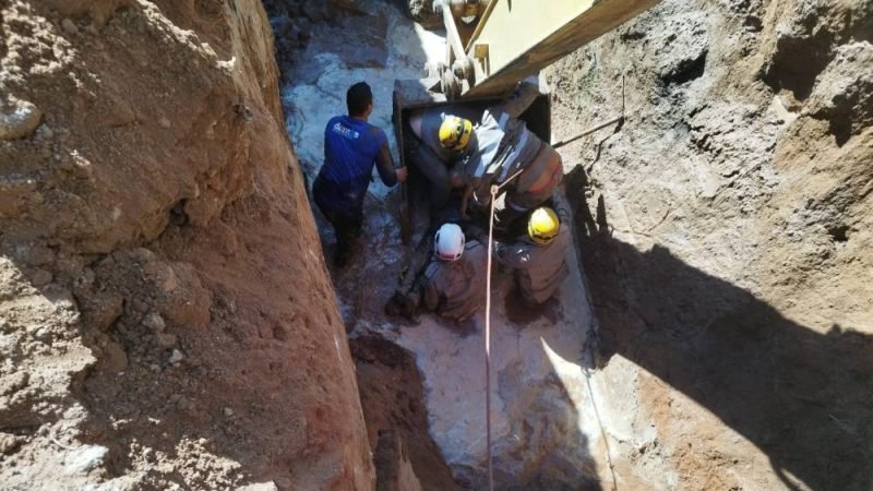 Trabalhador morre soterrado após deslizamento em obra em Caldas Novas