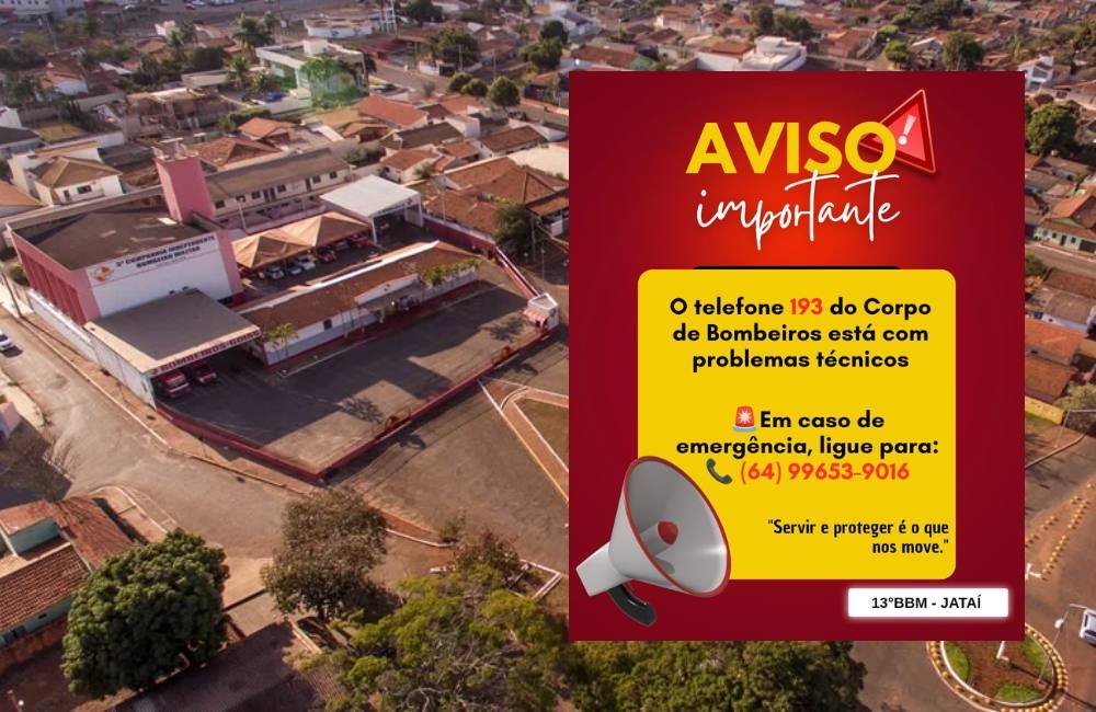 Corpo de Bombeiros de Jataí alerta para problemas no telefone 193