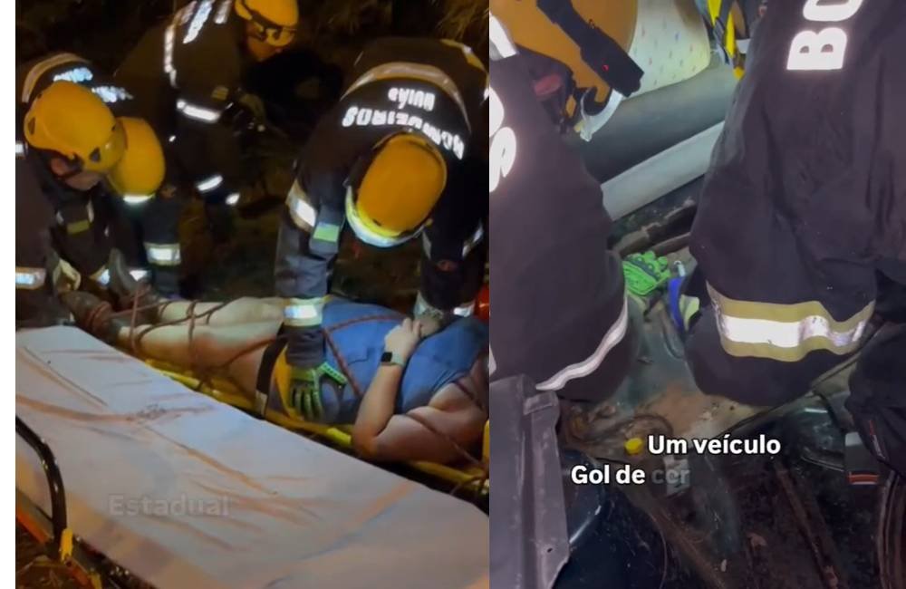 VÍDEO | Madrugada de susto em Jataí: mulher adormece ao volante e carro cai em córrego no Lago JK
