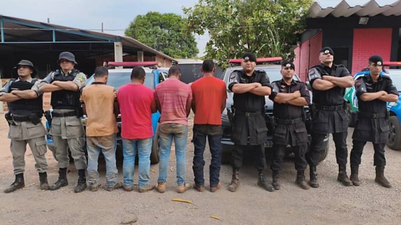 Quadrilha é presa ao tentar furtar 25 cabeças de gado em Porangatu