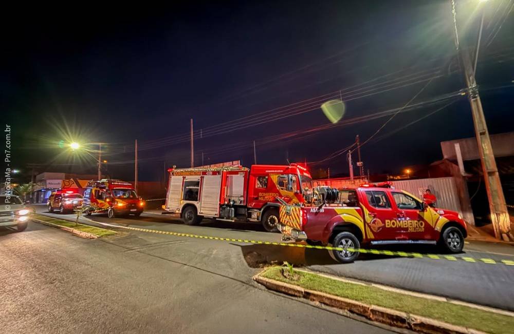 VÍDEO | Princípio de incêndio atinge madeireira em Jataí e mobiliza Corpo de Bombeiros