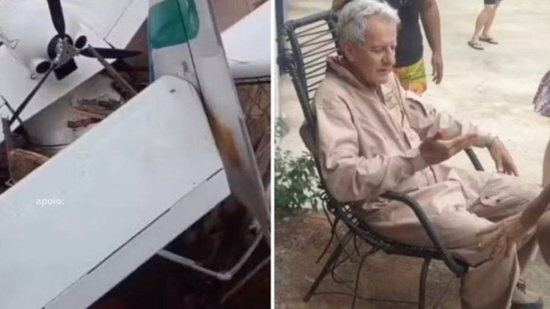 Avião que saiu de Jataí cai sobre casa em Goiânia; piloto sobrevive após pane no motor