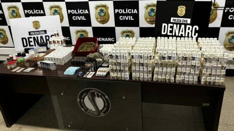 Dupla é presa com “supermaconha” e anabolizantes de R$ 500 mil em operação da PCGO em Goiânia