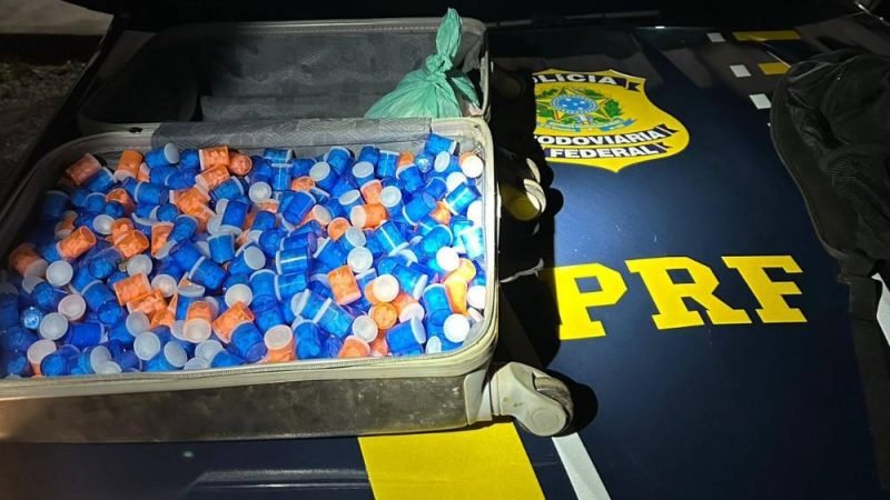 PRF apreende mais de 10 mil comprimidos de anfetamina na BR-153