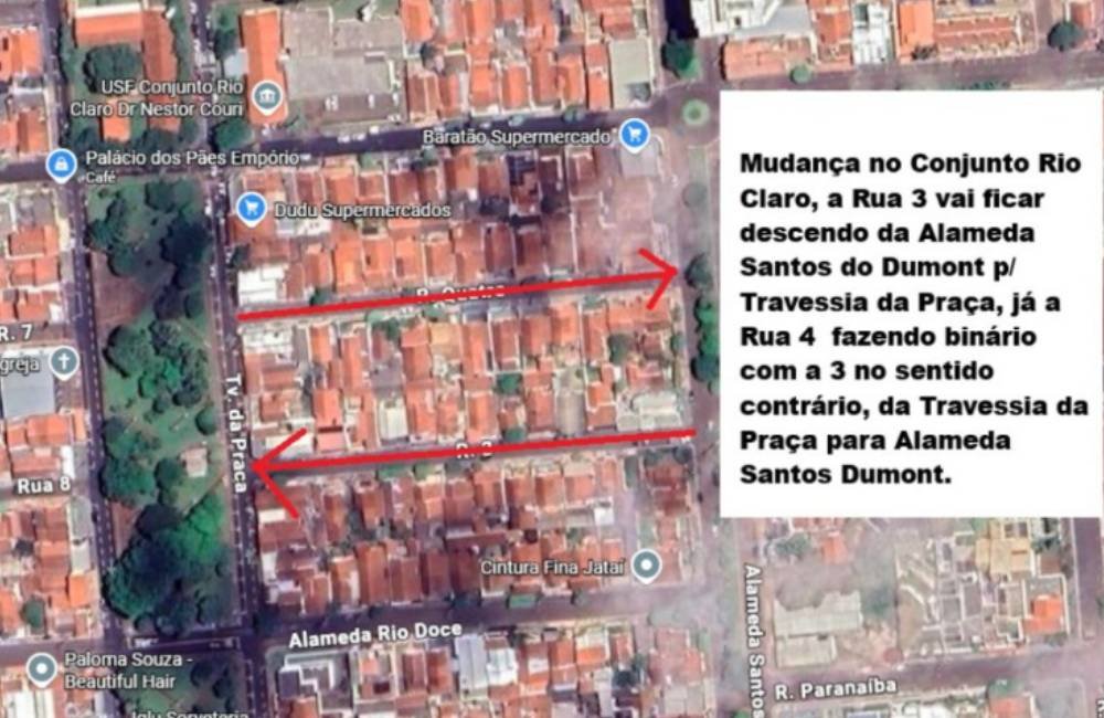 Trânsito em Jataí muda a partir de segunda; SMT alerta motoristas