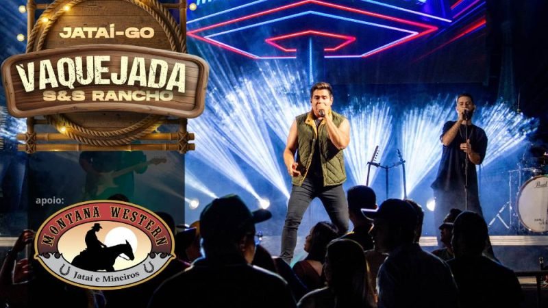 Primeira noite de shows da Vaquejada de Jataí abre programação musical com apresentações de artistas regionais