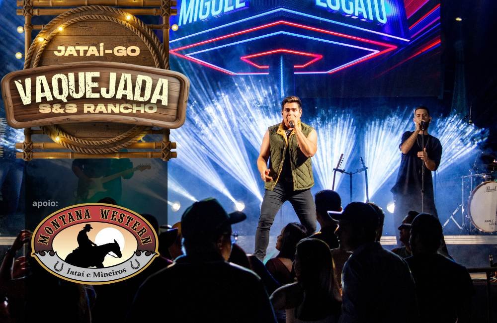 Primeira noite de shows da Vaquejada de Jataí abre programação musical com apresentações de artistas regionais