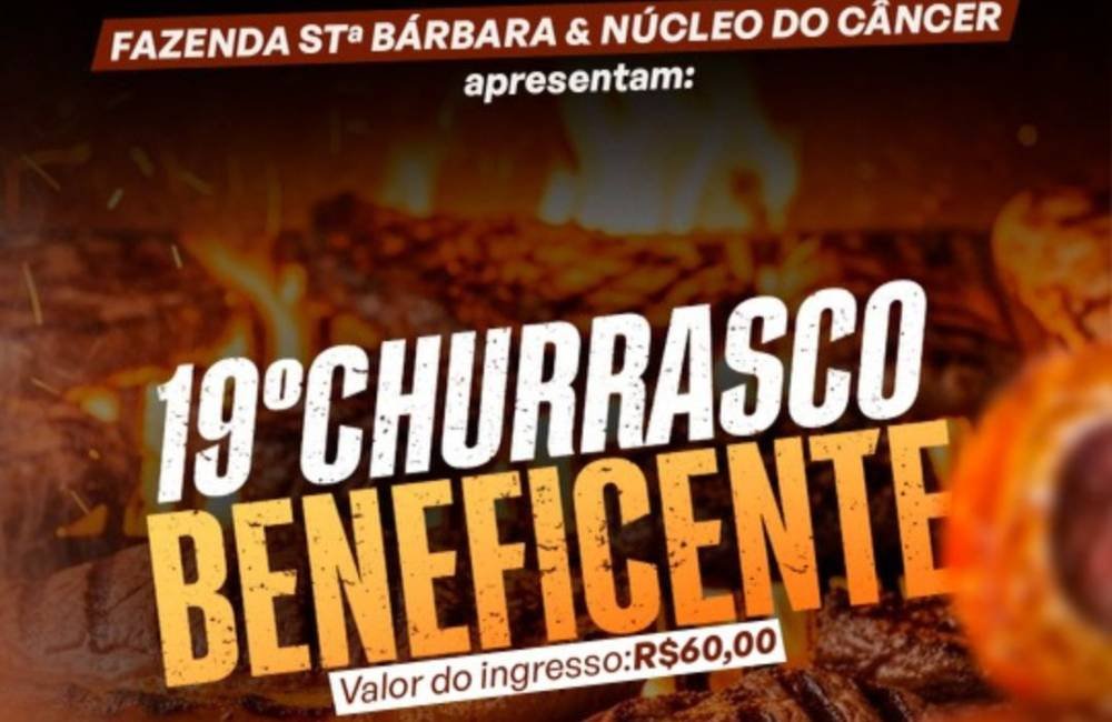 AGENDA| 19º Churrasco Beneficente em prol do Núcleo de Combate ao Câncer de Jataí reúne sabor e esperança