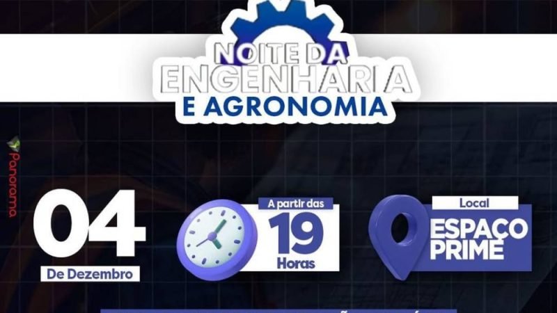 AGENDA| Noite da Engenharia e Agronomia reúne profissionais e acadêmicos em Jataí no dia 4 de dezembro
