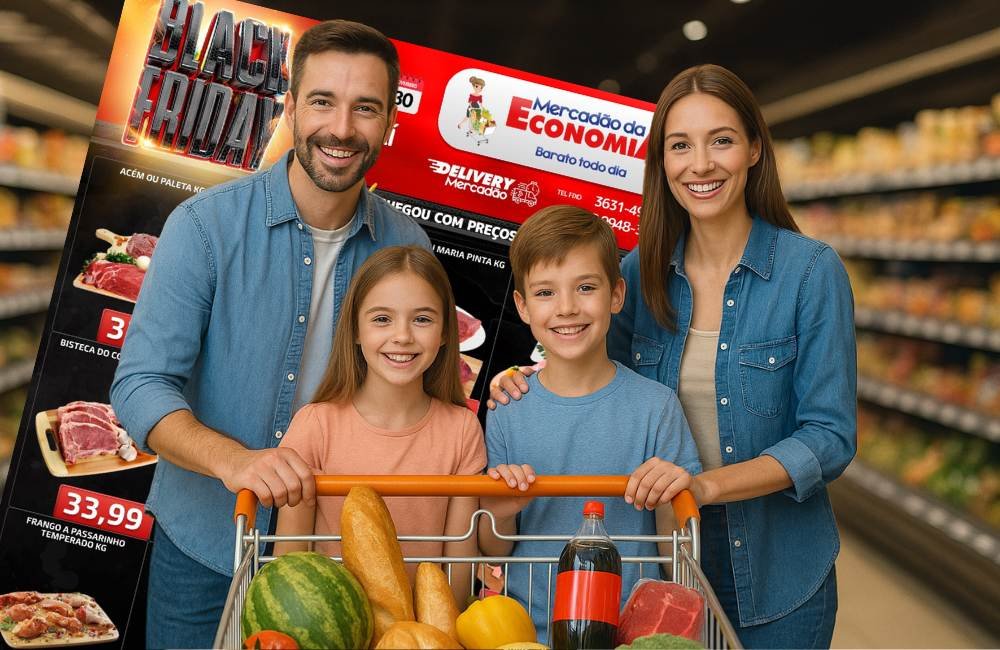Black Friday do Mercadão da Economia começa com ofertas agressivas e hortifruti a R$ 0,99 em Jataí
