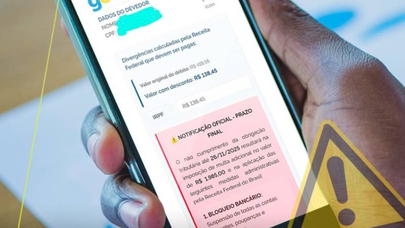 ALERTA: Receita Federal identifica novo golpe que usa dados reais de contribuintes