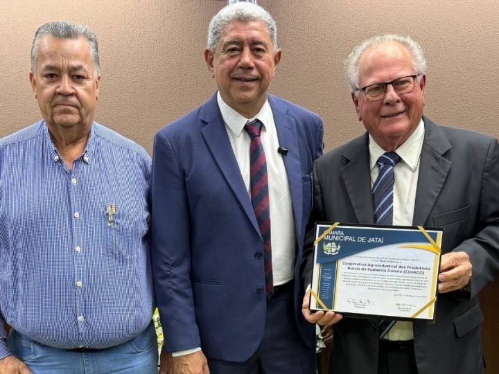 Câmara de Jataí concede moção de aplausos à Comigo pelos 50 anos de fundação