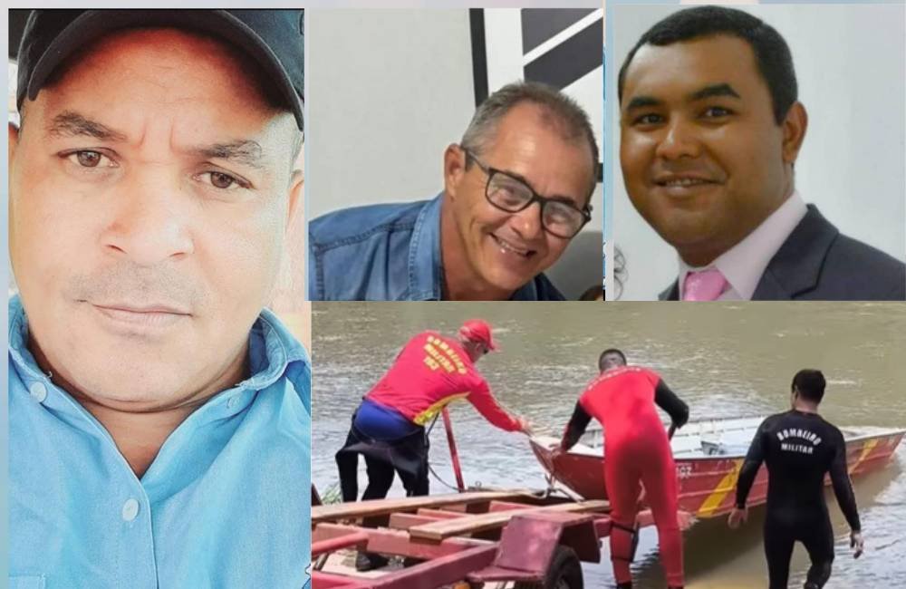Corpos dos três homens desaparecidos após acidente com três veículos e queda de carro no Rio Verdinho são encontrados