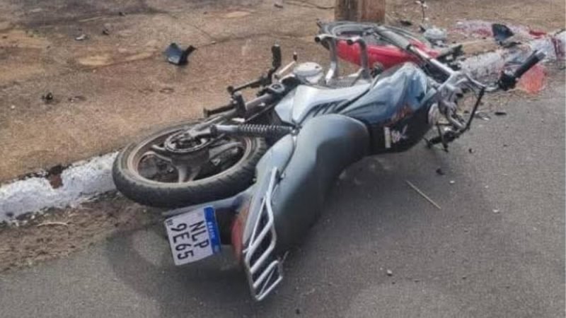 Motociclista fica ferido após colidir com poste no setor Dom Abel